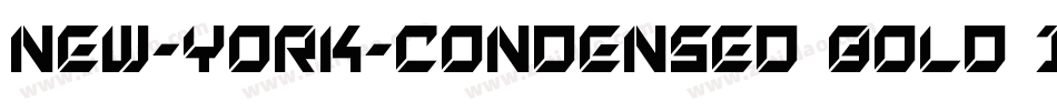 New-York-Condensed Bold Italic字体转换